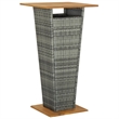 vidaXL Solid Acacia Wood Medium Bar Set in Gray