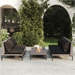 vidaXL 5 Piece Lounge Set in Gray