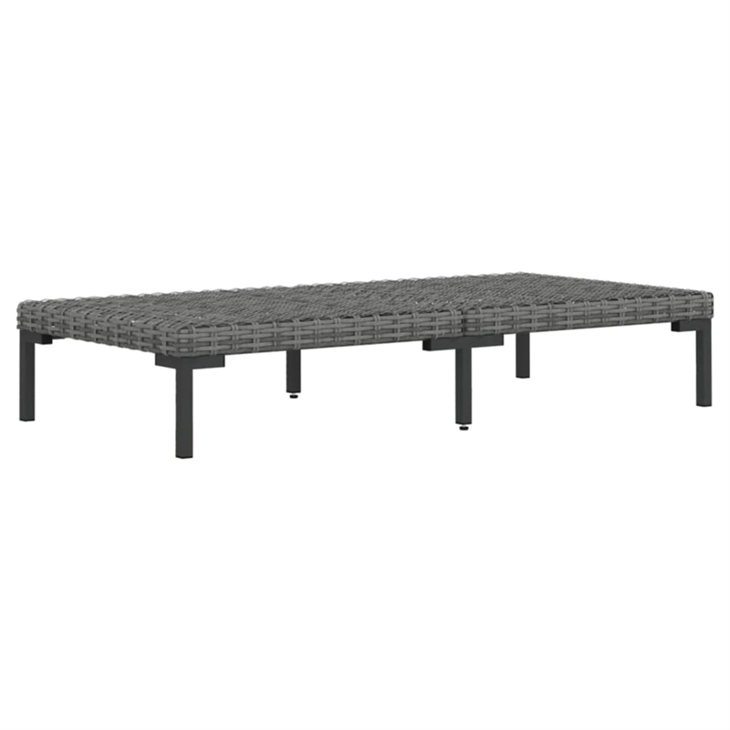 vidaXL 9 Piece Steel Garden Lounge Set in Gray