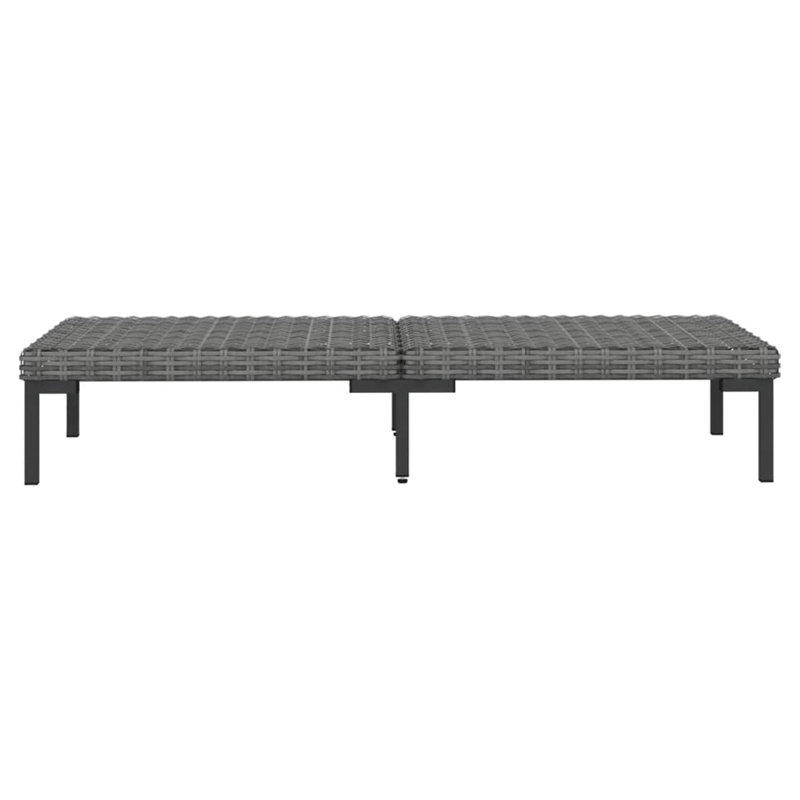 vidaXL 9 Piece Steel Garden Lounge Set in Gray