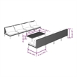 vidaXL 9 Piece Steel Garden Lounge Set in Gray