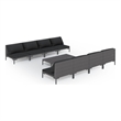 vidaXL 9 Piece Steel Garden Lounge Set in Gray