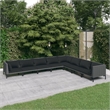 vidaXL 8 Piece Poly Rattan Lounge Set in Gray