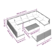 vidaXL 12 Piece Poly Rattan Garden Lounge Set in Black/Gray