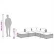 vidaXL 5 Piece Poly Rattan Garden Lounge Set in Black