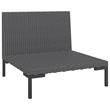vidaXL 8 Piece Garden Lounge Set in Black/Gray