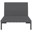 vidaXL 8 Piece Garden Lounge Set in Black/Gray