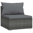 vidaXL 5 Piece Steel Garden Lounge Set in Gray