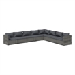 vidaXL 8 Piece Steel Garden Lounge Set in Gray