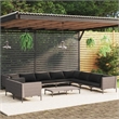 vidaXL 11 Piece Garden Lounge Set in Gray