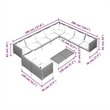 vidaXL 11 Piece Garden Lounge Set in Gray