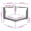 vidaXL 14 Piece Poly Rattan Garden Lounge Set in Black/Gray