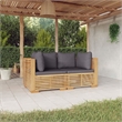 vidaXL Wood Garden Lounge Set in Gray/Natural