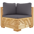 vidaXL Wood Garden Lounge Set in Gray/Natural