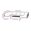 vidaXL 10 Piece Steel Garden Lounge Set in Gray