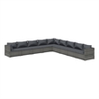 vidaXL 9 Piece Steel Garden Lounge Set in Gray