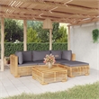 vidaXL 5 Piece Wood Garden Lounge Set in Gray
