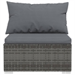 vidaXL 5 Piece Garden Lounge Set in Gray