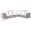 vidaXL 6 Piece Garden Lounge Set in Green/Brown