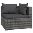 vidaXL 6 Piece Steel Garden Lounge Set in Gray