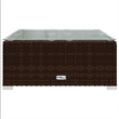 vidaXL 7 Piece Steel Garden Lounge Set in Red/Brown