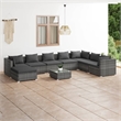 vidaXL Steel Garden Lounge Set in Gray/Anthracite