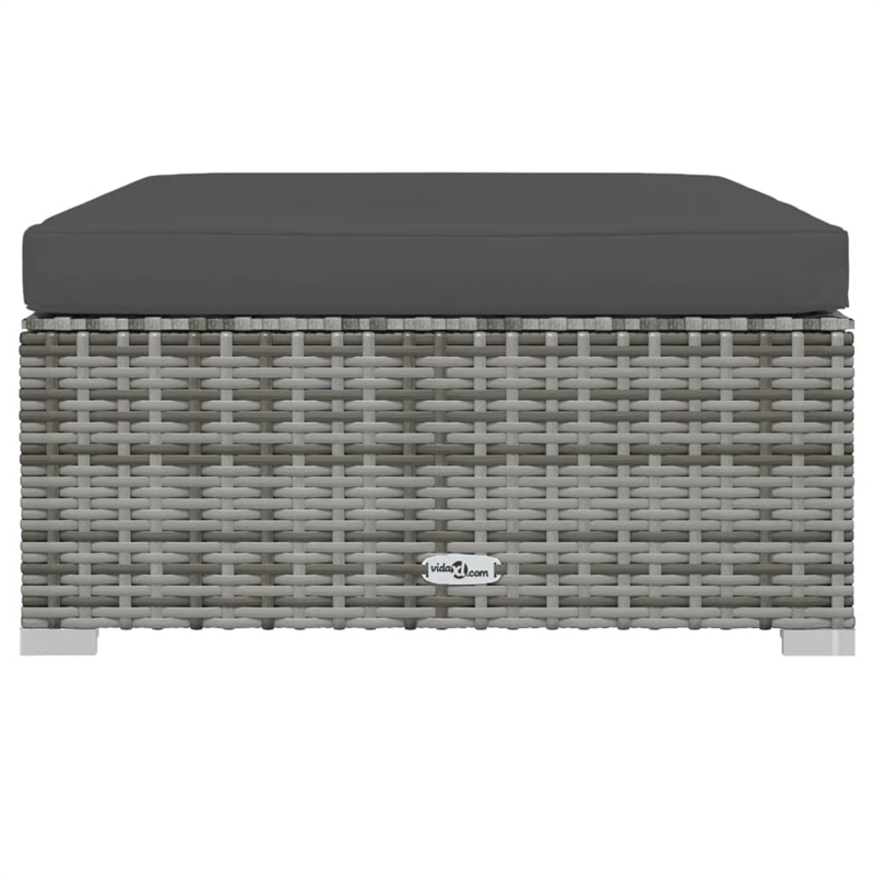 vidaXL Steel Garden Lounge Set in Gray/Anthracite