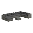 vidaXL Steel Garden Lounge Set in Gray/Anthracite