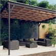 vidaXL 11 Piece Steel Garden Lounge Set in Gray