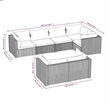 vidaXL 7 Piece Garden Lounge Set in Gray