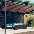 vidaXL 10 Piece Poly Rattan Garden Lounge Set in Black
