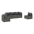 vidaXL 5 Piece Steel Lounge Set in Gray/Anthracite