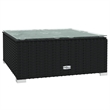 vidaXL Poly Rattan Garden Lounge Set in Black