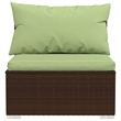 vidaXL Steel Garden Lounge Set in Brown