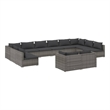 vidaXL Steel Garden Lounge Set in Gray/Anthracite