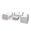 vidaXL 7 Piece Garden Lounge Set in Green/Brown