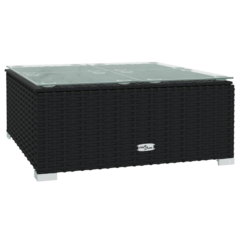 vidaXL 10 Piece Garden Lounge Set in Black/Blue