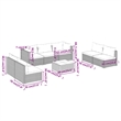 vidaXL 8 Piece Garden Lounge Set in Gray/Anthracite