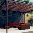 vidaXL Garden Lounge Set in Brown