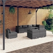 vidaXL 8 Piece Garden Lounge Set in Gray/Anthracite