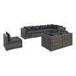 vidaXL 8 Piece Garden Lounge Set in Gray/Anthracite