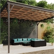 vidaXL 9 Piece Garden Lounge Set in Black