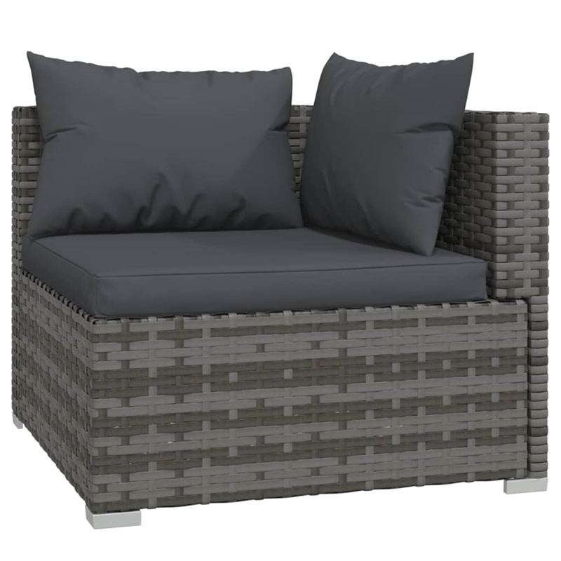 vidaXL 8 Piece Garden Lounge Set in Gray