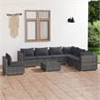 vidaXL 8 Piece Garden Lounge Set in Gray/Anthracite