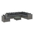 vidaXL 8 Piece Garden Lounge Set in Gray/Anthracite