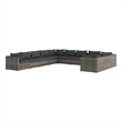 vidaXL Steel Garden Lounge Set in Gray/Anthracite