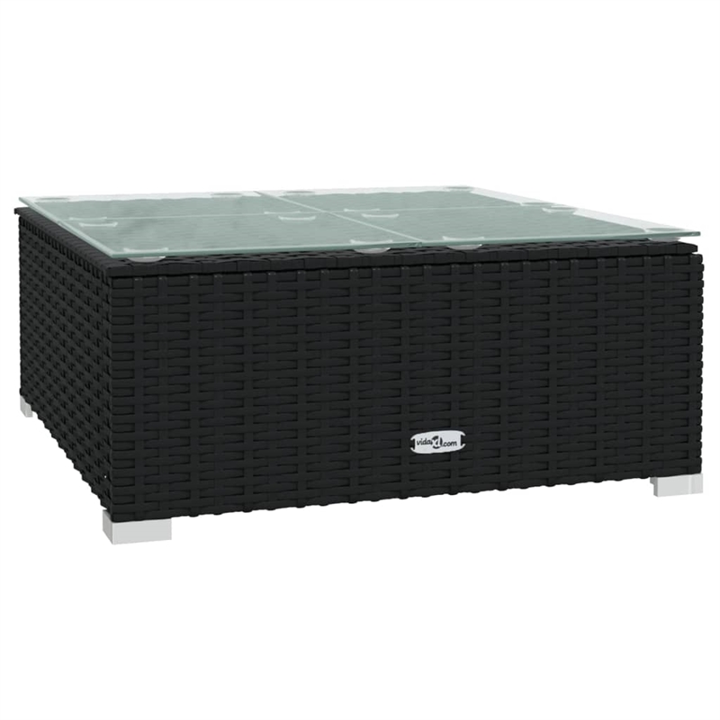 vidaXL 12 Piece Steel Garden Lounge Set in Black/Blue