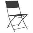 vidaXL 5 Piece Steel Small Dining Set in Black/Gray
