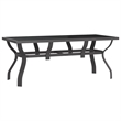 vidaXL 5 Piece Steel Small Dining Set in Black/Gray