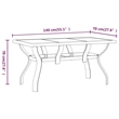 vidaXL 5 Piece Steel Small Dining Set in Black/Gray